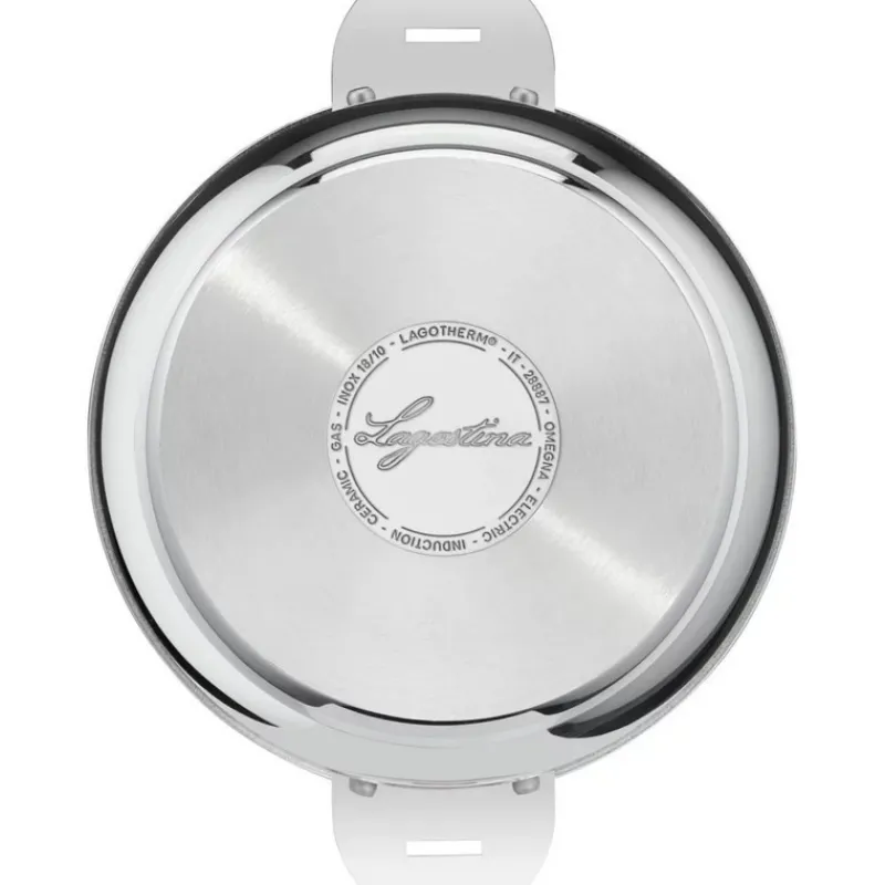 Amovible<LAGOSTINA Casserole avec couvercle Salvaspazio+,