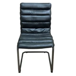 Chaises<SIBA Chaise en cuir Limbourg noir,
