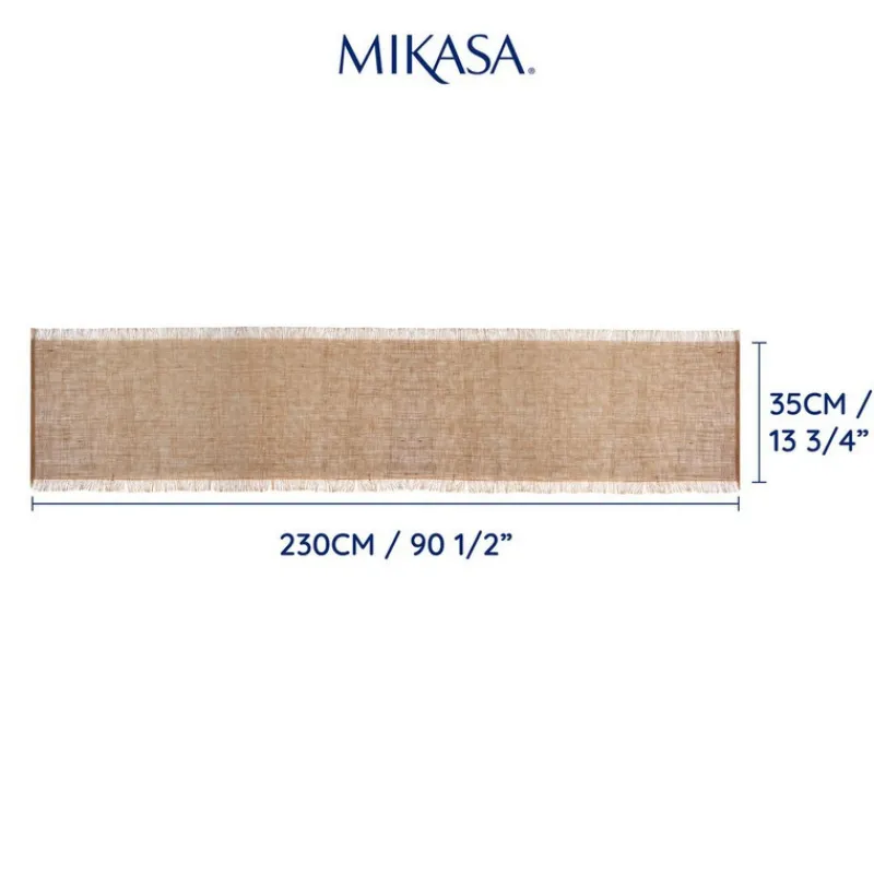 Chemins De Table<Mikasa Chemin de table Frayed Jute,