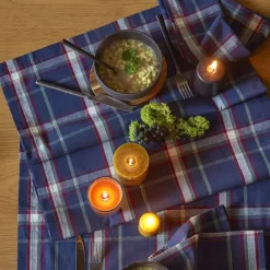 Chemins De Table<Sylvie Thiriez Chemin de table Lueur d'Hiver Carreaux,