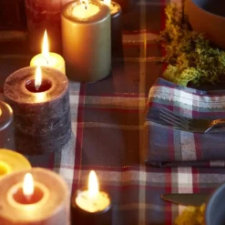 Chemins De Table<Sylvie Thiriez Chemin de table Lueur d'Hiver Carreaux,