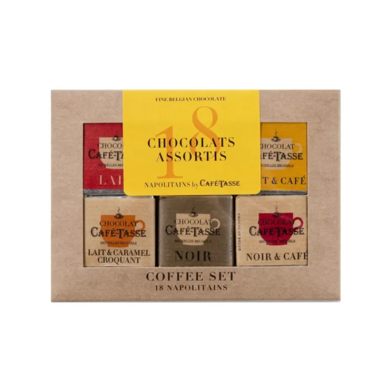 Le Chocolat<Café Tasse Coffee Set 18 Napolitains,