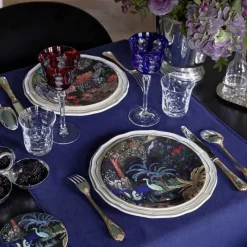 Les Assiettes Dessert<GIEN FRANCE Coffret 4 assiettes dessert Jardin du Palais, Faïencerie de Gien