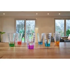 Chopes Et Gobelets<LEONARDO Coffret 6 chopes assorties Optic Color, Léonardo