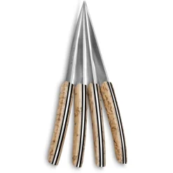 Couteaux<DOZORME Coffret 4 couteaux à steak Le Thiers® Bouleau Nain & Noir, Claude