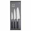 Couteaux Japonais<KAI Coffret 3 couteaux Wasabi black,