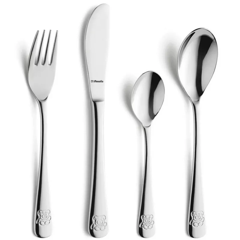 Les Couverts Pour Enfant<AMEFA Coffret 4 couverts enfant Ourson,