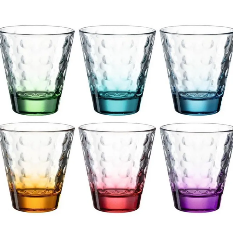 Chopes Et Gobelets<LEONARDO Coffret 6 gobelets assortis Optic Color, Léonardo