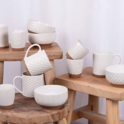 Bols, Mugs Et Tasses<Table Passion Coffret 4 gobelets 20cl Jaspe Beige,