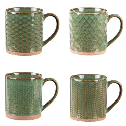 Bols, Mugs Et Tasses<Table Passion Coffret 4 mugs 35cl Jaspe Vert,