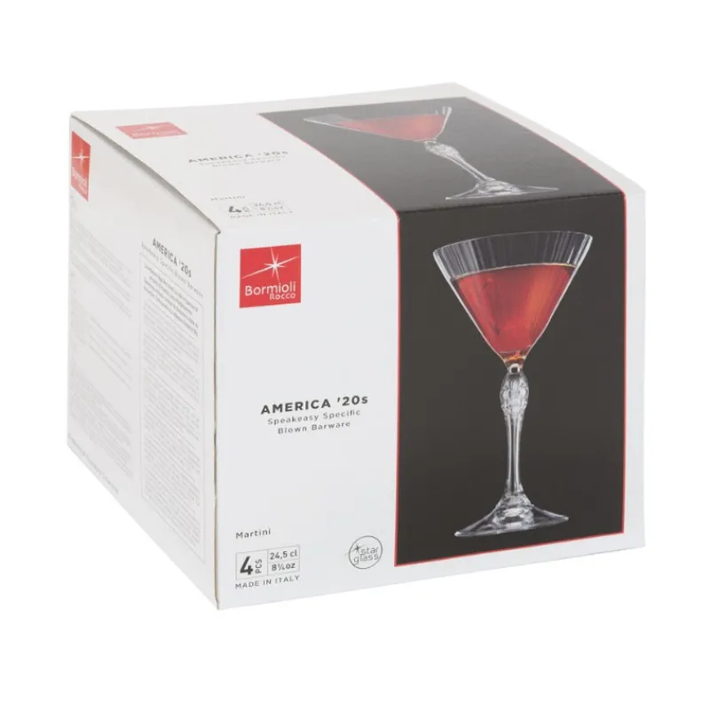 Flûtes Et Coupes À Champagne<Bormioli Coffret 4 verres à cocktail America,