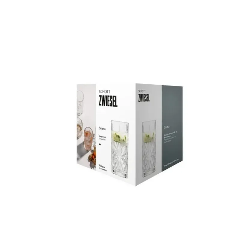 Chopes Et Gobelets<SCHOTT ZWIESEL Coffret 4 Verres Longdrink 37 cl Show,