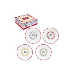 Les Assiettes De Présentation<Easy life Coffret de 4 assiettes à pâtes Pasta Lovers,