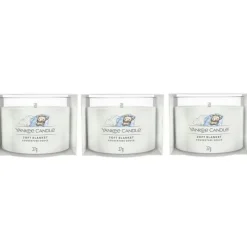 Bougies Parfumées<Yankee Candle Coffret de 3 Bougies Votives Parfumées Couverture Douce,