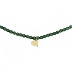 Les Bijoux<Têtes Blondes Collier et Bracelet 3 tours Coeur Gold Vert Forêt,