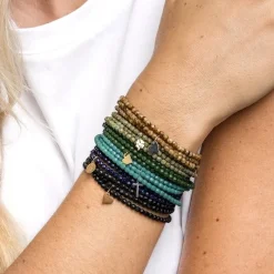 Les Bijoux<Têtes Blondes Collier et Bracelet 3 tours Coeur Silver Caramel,