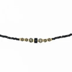 Les Bijoux<Têtes Blondes Collier et Bracelet 3 tours Black Panther Slim,