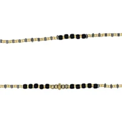 Les Bijoux<Têtes Blondes Collier et Bracelet 6 tours Andy Gold Noir,