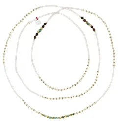 Les Bijoux<Têtes Blondes Collier et Bracelet 6 tours New Andy Rose Guimauve,