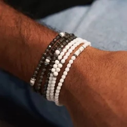 Les Bijoux<Têtes Blondes Collier et Bracelet 3 tours Gentleman Silver Pepper,