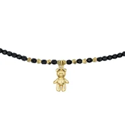 Les Bijoux<Têtes Blondes Collier et Bracelet 3 tours Doudou Dédé Noir,