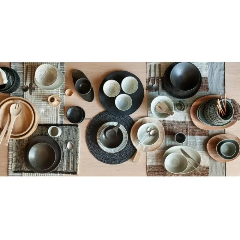 Les Corbeilles À Pain / Fruits<Pomax Corbeille à pain ronde Osteria Noir,