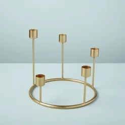 Photophores, Bougeoirs Et Chandeliers<Be Home Couronne de bougeoirs dorés Kent,