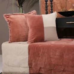 Coussins Et Rideaux<Sud Etoffe Coussin Goa Bois de Rose,