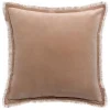 Coussins Et Rideaux<VIVARAISE Coussin Uni Fara Taupe,