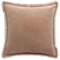 Coussins Et Rideaux<VIVARAISE Coussin Uni Fara Taupe,