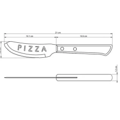 Couteaux<Tramontina Couteau à pizza Manche Bois,