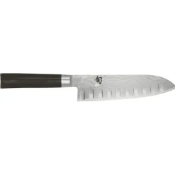 Couteaux Japonais|Couteaux Professionnels<KAI Couteau Santoku lame alvéolée Shun Classic 18 cm,
