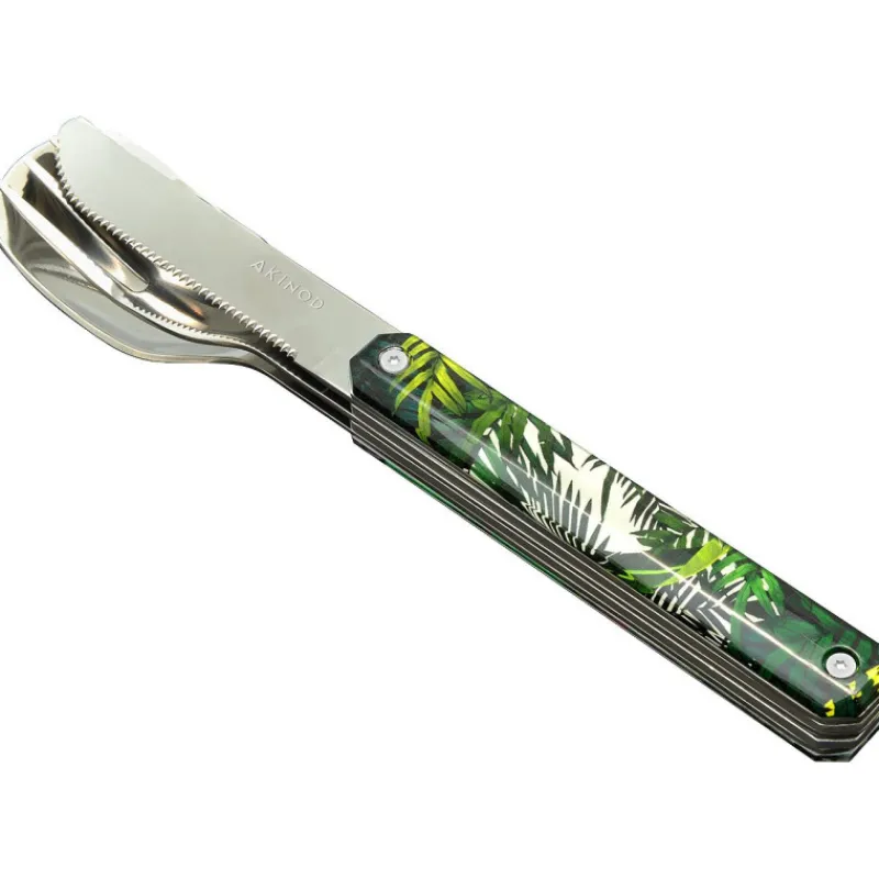 Ustensiles Pour Le Pique-Nique|Boîtes Repas Et Accessoires<AKINOD Couverts droits aimantés 12h34 Jungle,