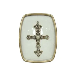 Décorations Murales<EMDE Décoration murale Croix encadrée perlée, Emdé
