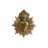 Décorations Murales<EMDE Décoration murale ex-voto coeur soleil or, Emdé