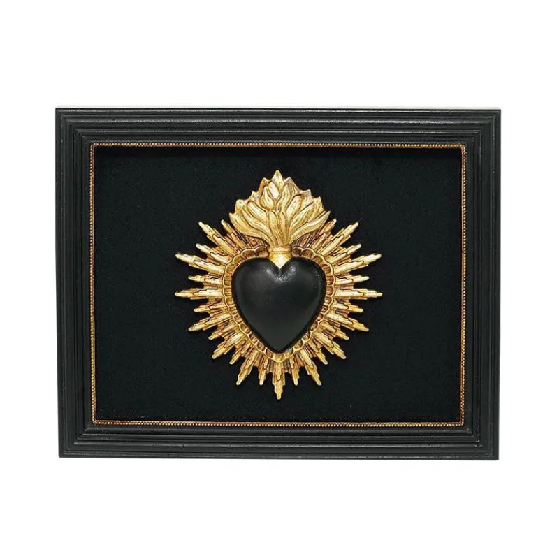 Décorations Murales<EMDE Décoration murale Ex-voto noir 13,5 x 16,5 cm, Emdé