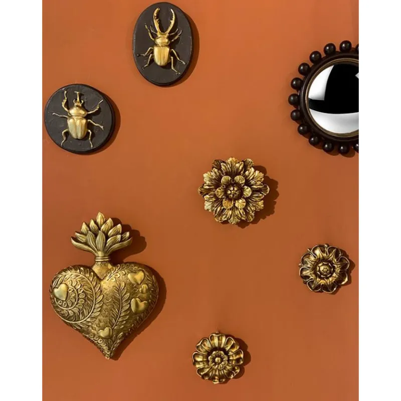 Décorations Murales<EMDE Décoration murale fleur dorée 13,5 cm, Emdé