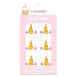 Les Cupcakes<ScrapCooking Décosucres Corne de Licorne,