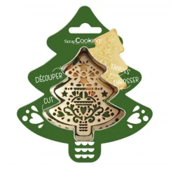 Emporte-Pièce<ScrapCooking Découpoir + embosseur bois Sapin,