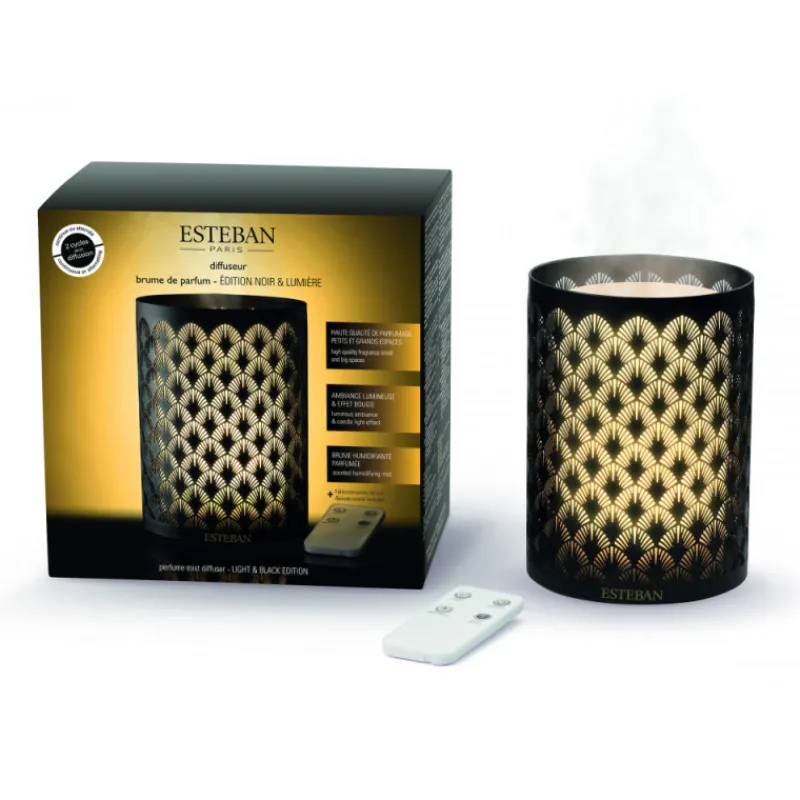 Diffuseurs De Parfum D'Intérieur<ESTEBAN Diffuseur brume Edition Noir & Lumière,
