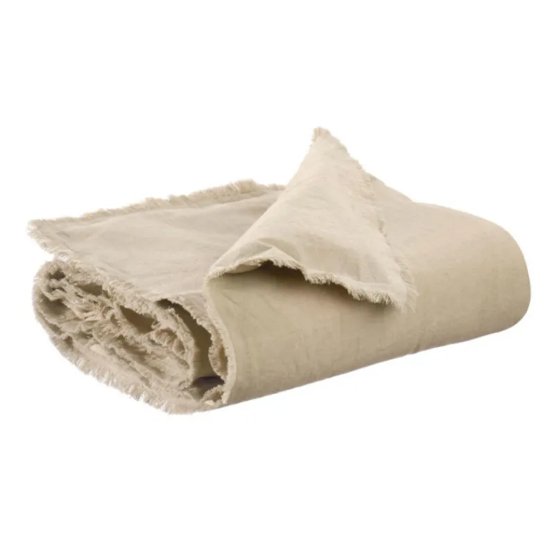 Plaids Et Couvre-Lits<VIVARAISE Édredon uni Laly lin 85 x 200,