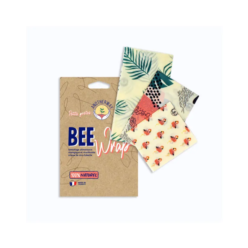 Boîtes Hermétiques|Boîtes Repas Et Accessoires<My Bee Wrap Emballages alimentaires réutilisables motif Tropical Bee Wrap, Anotherway
