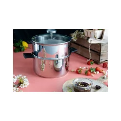 Cuit Vapeur|Amovible<CRISTEL Ensemble Cuit-vapeur avec thermomètre Biome,