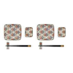 Bols, Mugs Et Tasses|Saladiers Et Coupelles<WD Lifestyle Ensemble Sushi Fleurs Pechino,