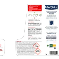 Cuisine<STARWAX Entretien canalisations avec javel,