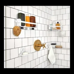 Coin Lavabo|Coin Douche Et Bain<Umbra Etagère d'angle de douche Flex Gel-lock,