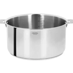 Amovible<CRISTEL Faitout 24cm amovible inox Casteline,