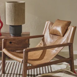 Fauteuils Et Chauffeuses<Pomax Fauteuil Siesta Noyer,