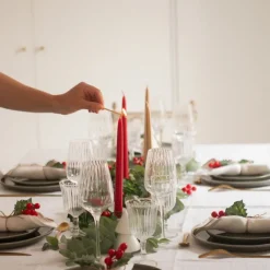 Bougies Décoratives<BOUGIE LA FRANCAISE Flambeau rouge 29cm, Bougie La Française