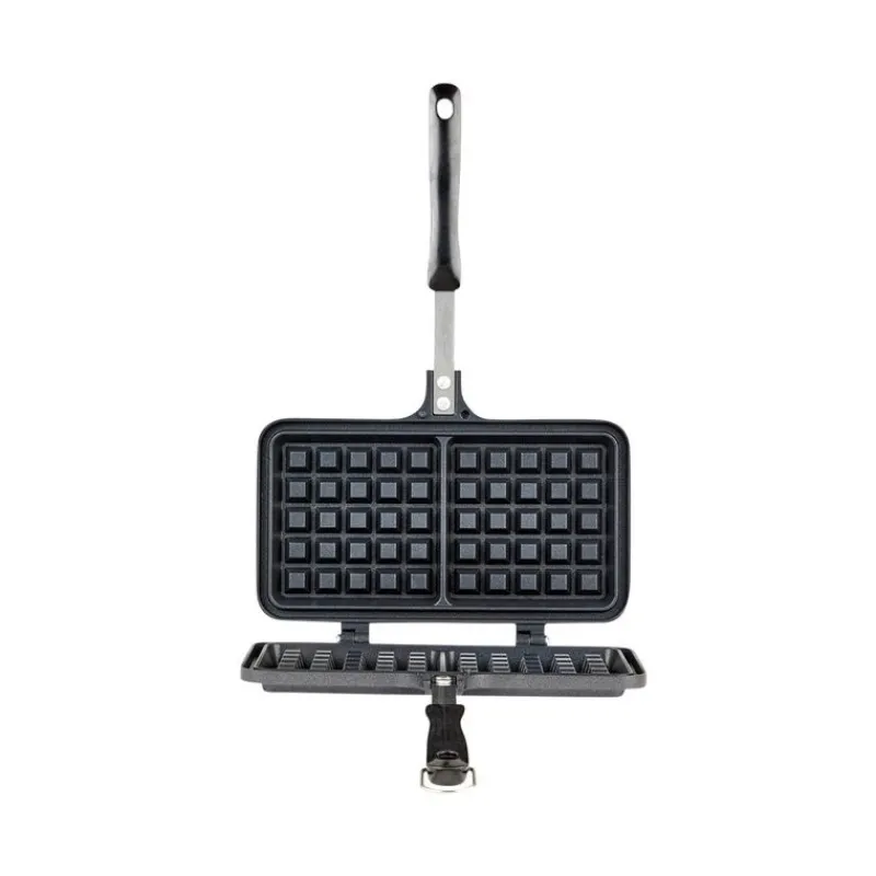 Gaufres Et Croque-Monsieurs<Chevalier diffusion Gaufrier double en fonte d'aluminium revêtu,